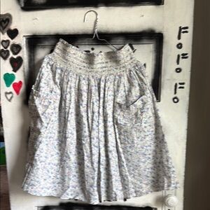 NWOT Fire Los Angeles White Midi Skirt